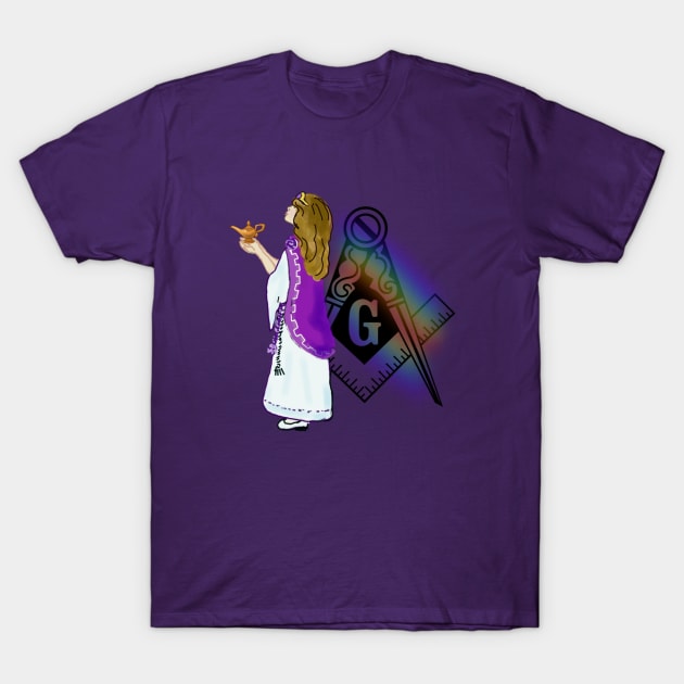Masonic Princess with Rainbow T-Shirt by Princess12Toes